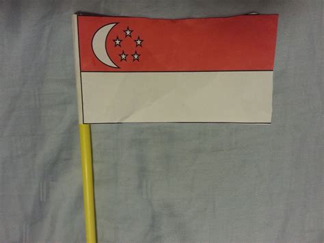 singapore national flag craft
